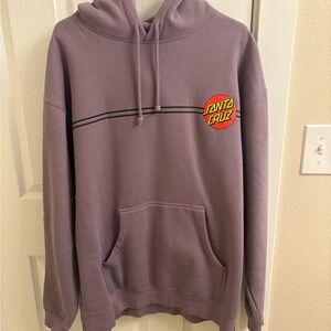 Santa Cruz Skateboards Lavender Hoodie with Logo